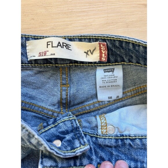 Levi’s 519 Flare Mid-Rise Women’s Retro Y2K Western Jeans Size 9 M - Picture 3 of 6